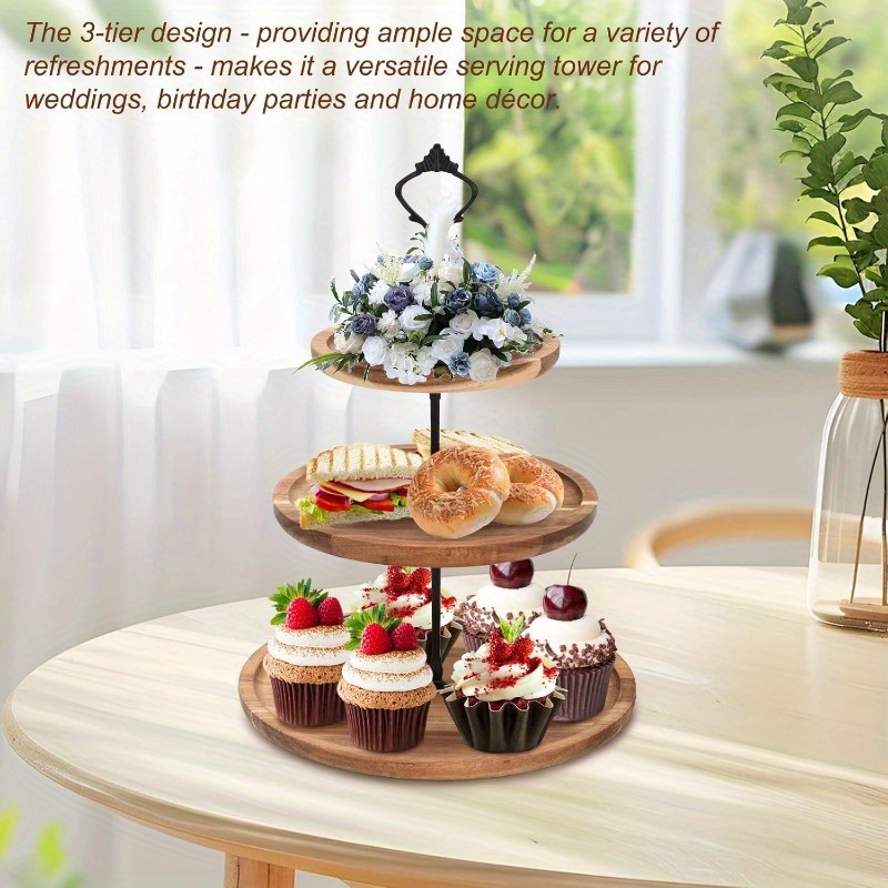 Cupcake Stand Tier - Supporto per torte a 3 livelli