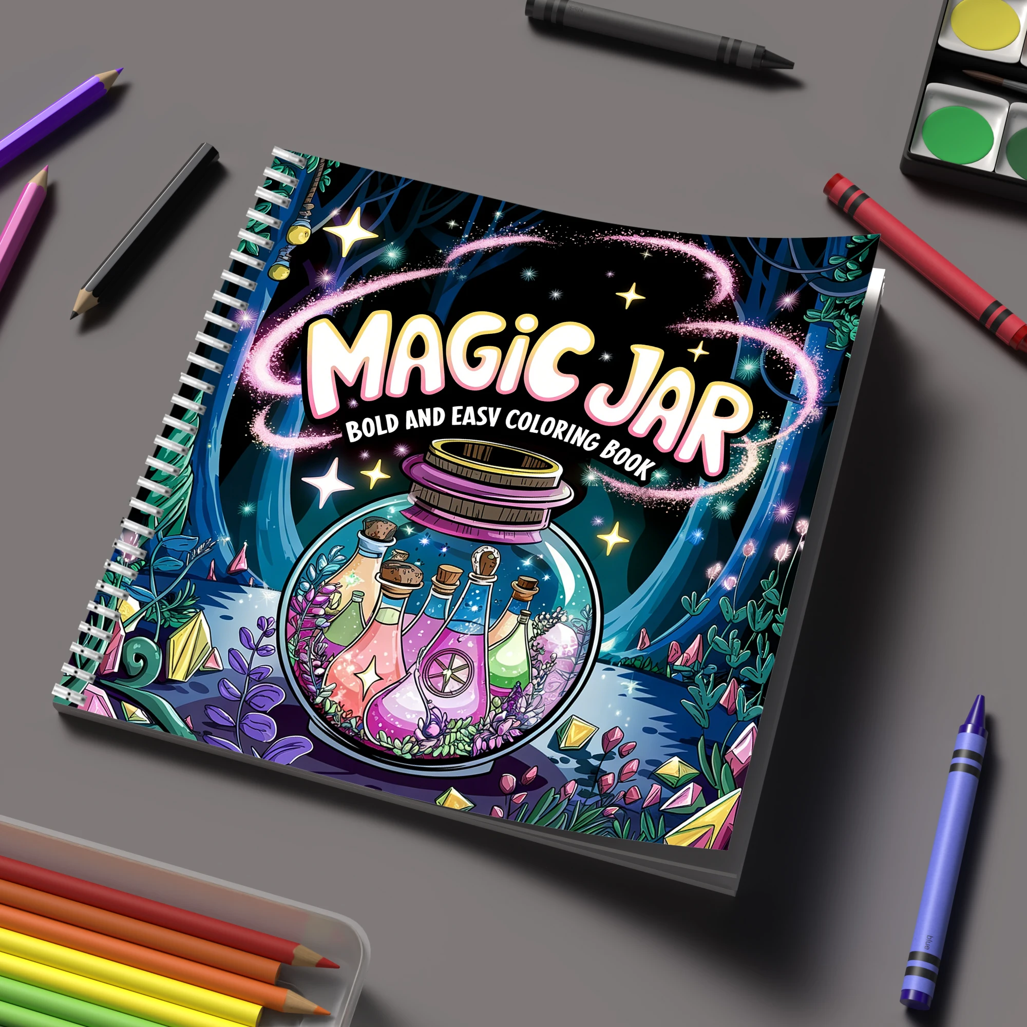 Event Supplies - Libro da Colorare in Barattolo Magico