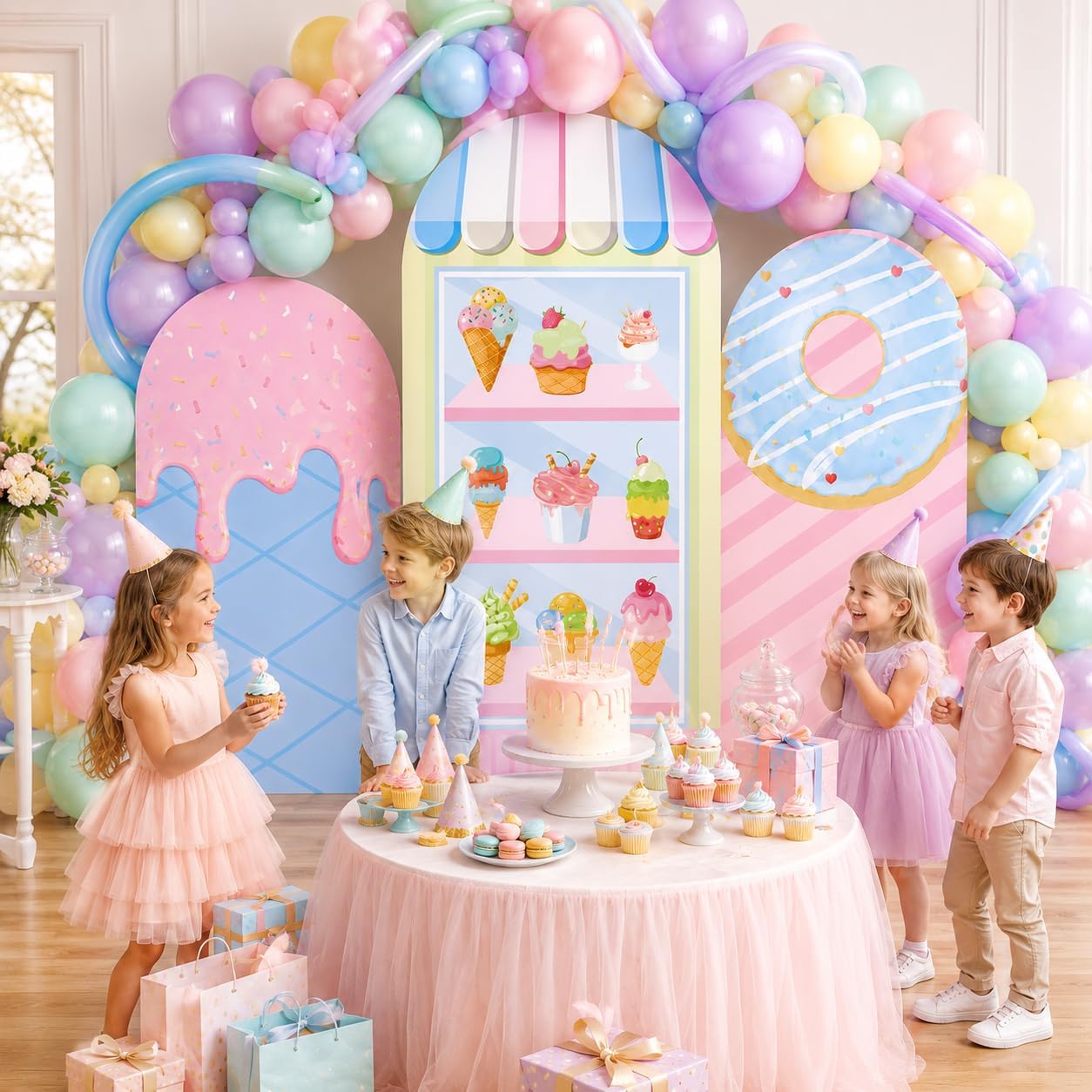 Dessert Table Backdrop - Copertura per fondale ad arco per