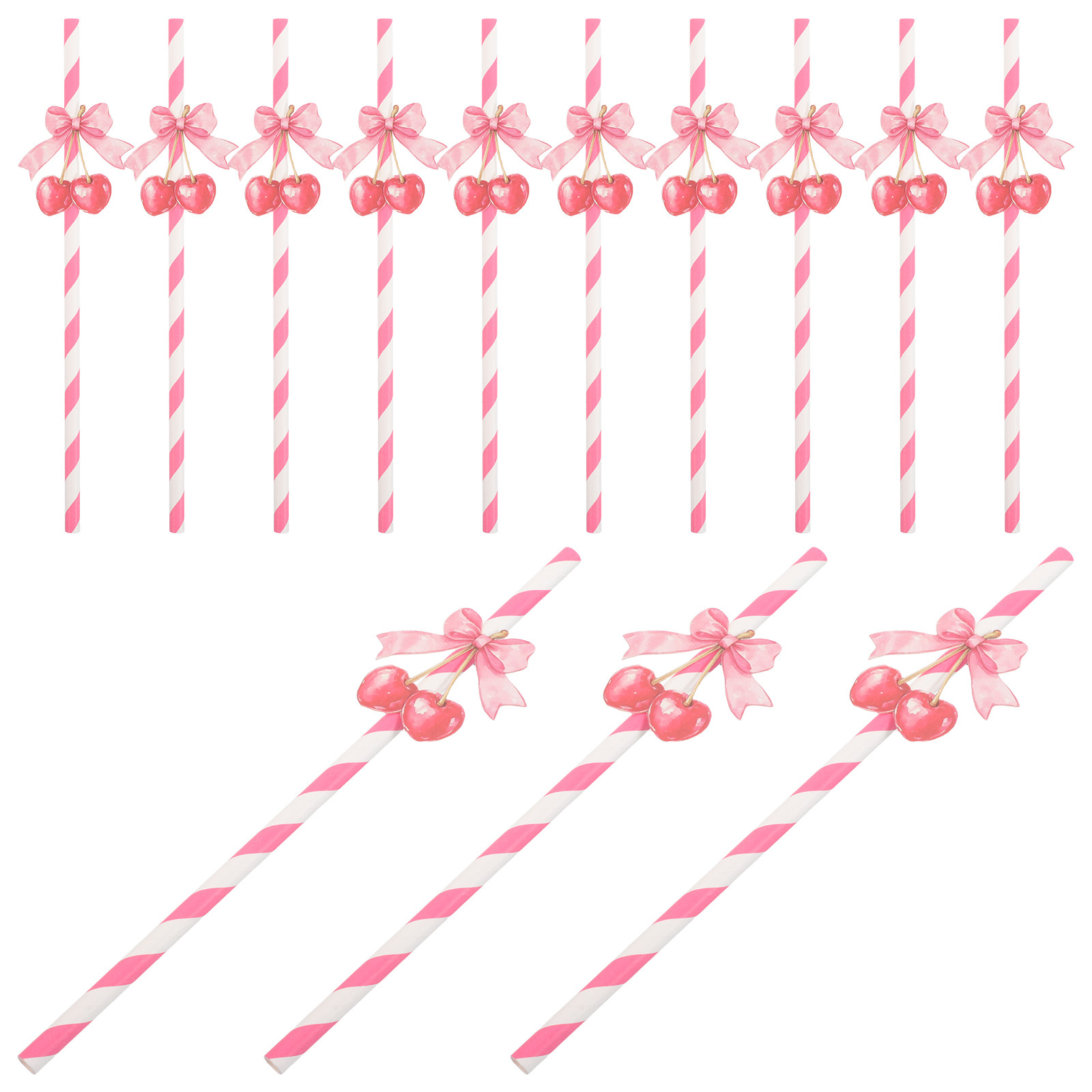 Paper Straw Color - 50 cannucce di carta a tema