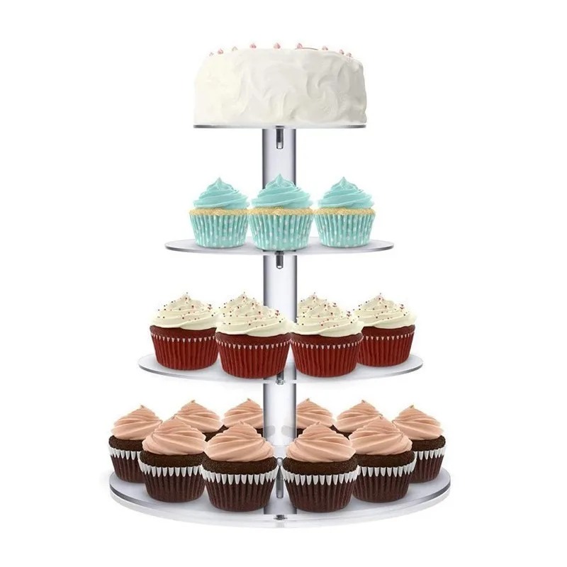 Porta cupcake in acrilico tras - Cupcake Stand Tier recensione e prezzo