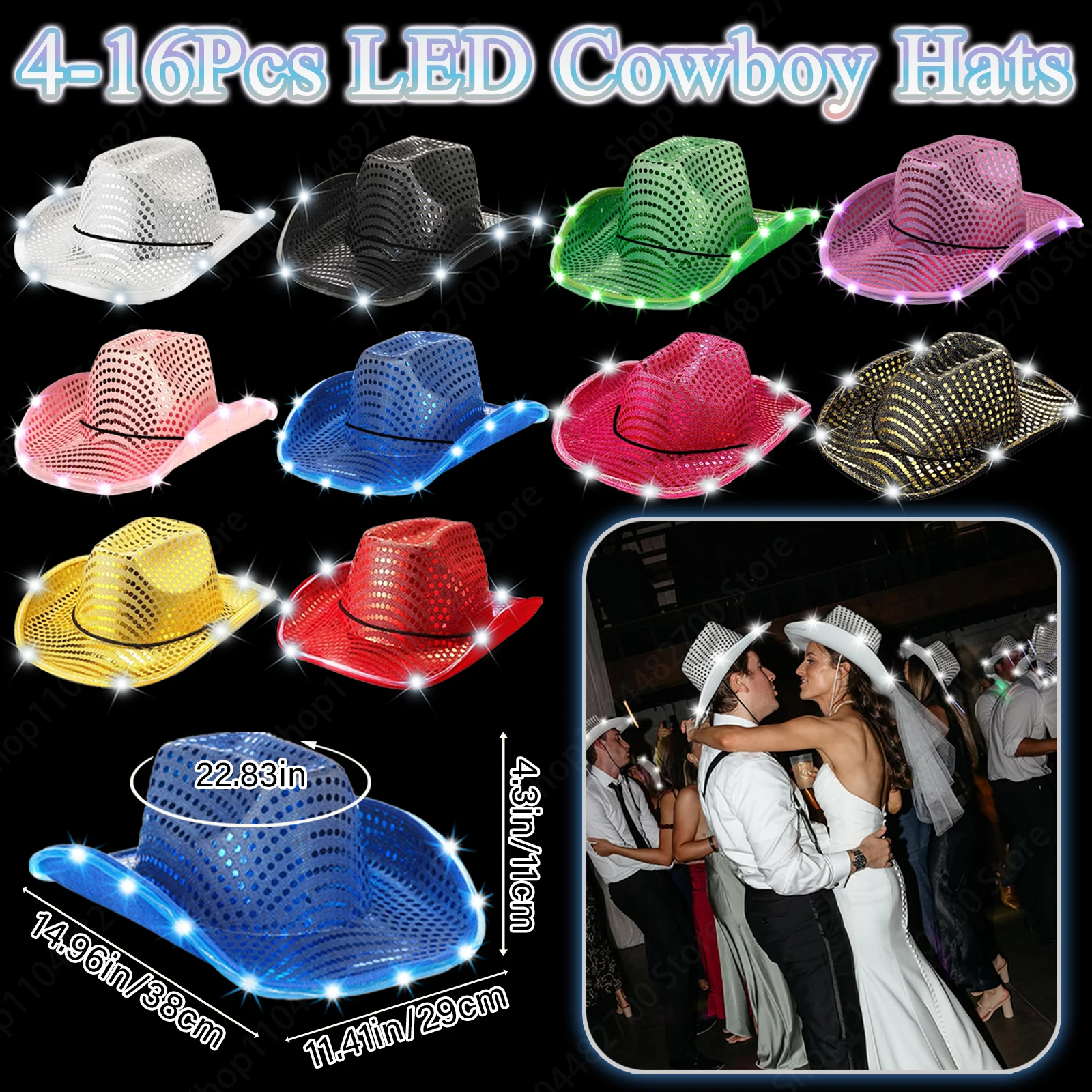 Cappelli da Cowboy LED 4/6/8/1 - Party Hat Cone recensione e prezzo